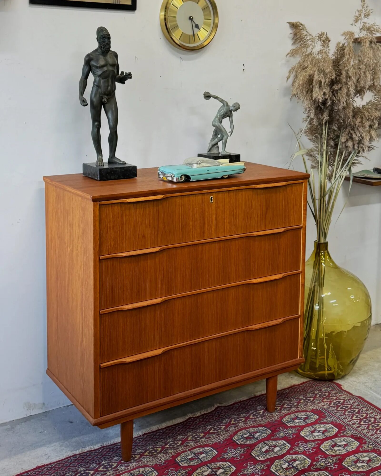 Teak chest of drawers, Denmark, 1960s/70s
