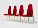 Set of 4 vintage chairs, designed by Miroslav Navratil, Czechoslovakia, 1970s
