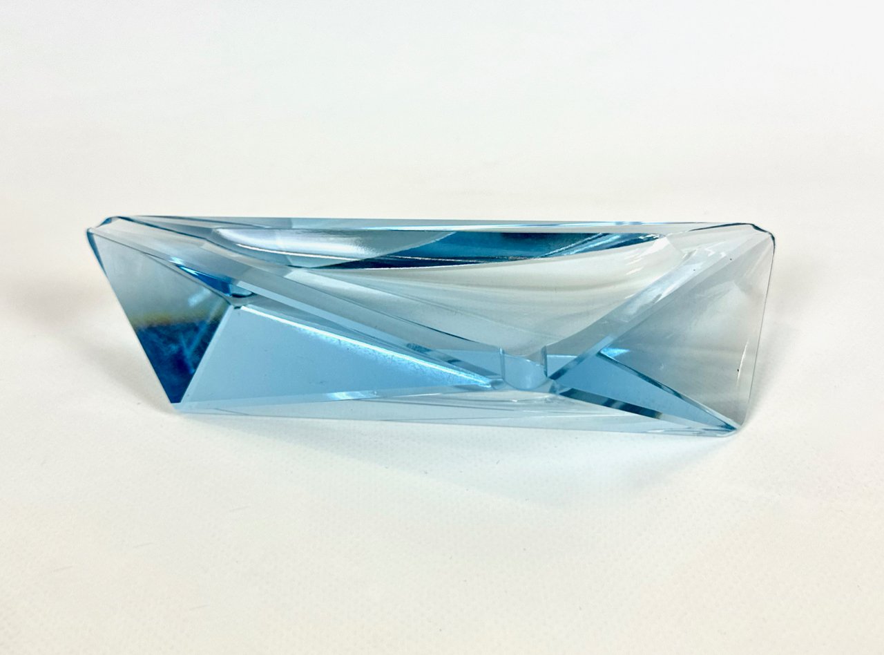 Crystal ashtray, designed by Koloman Moser, Moser, Czech Republic, 1930s