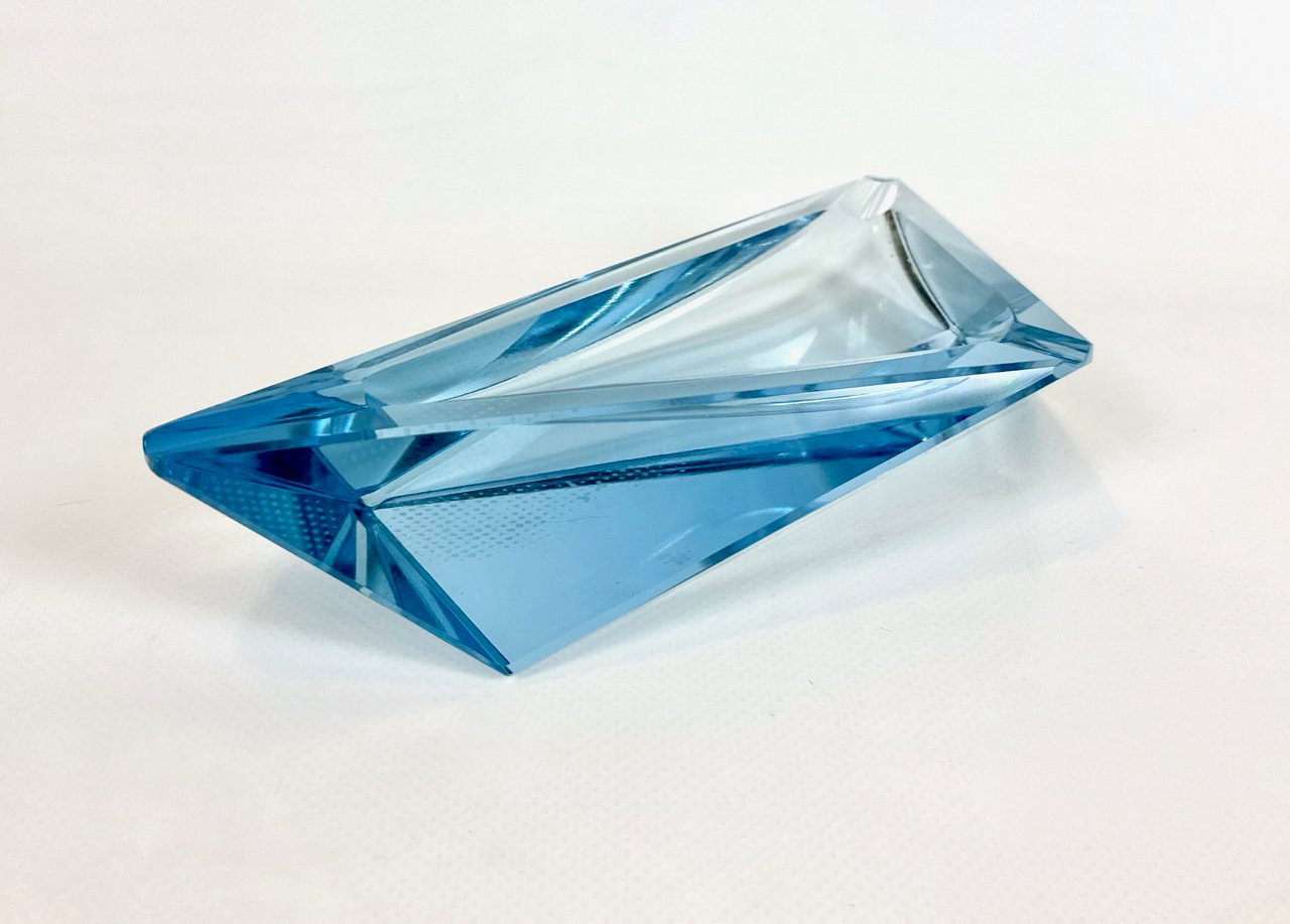 Crystal ashtray, designed by Koloman Moser, Moser, Czech Republic, 1930s