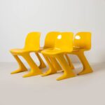 Z-Stuhl chairs, designed by Ernst Moeckl, VEB Petrochemisches Kombinat Schwedt, Germany, 1960s