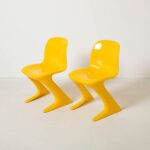 Z-Stuhl chairs, designed by Ernst Moeckl, VEB Petrochemisches Kombinat Schwedt, Germany, 1960s