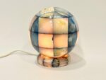 Kulista lampa z onyksu, Włochy, lata 80