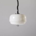 Adjustable Space Age pendant lamp, designed by Harvey Guzzini, MEBLO, Italy, 1970s