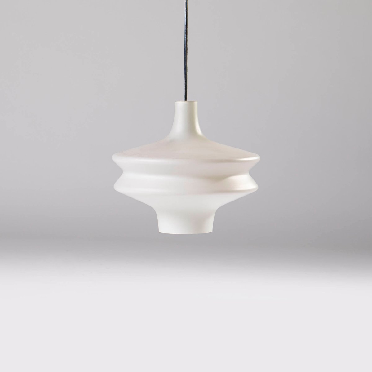Glass pendant lamp, Valasske Mezirici, Czechoslovakia, 1960s