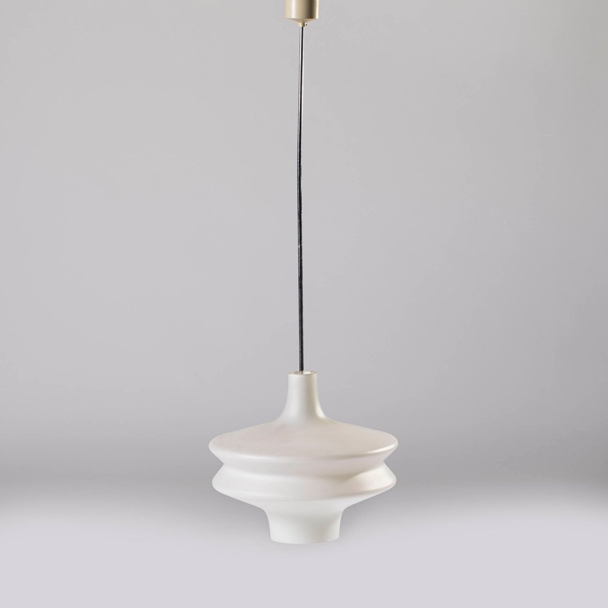 Glass pendant lamp, Valasske Mezirici, Czechoslovakia, 1960s