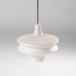Glass pendant lamp, Valasske Mezirici, Czechoslovakia, 1960s