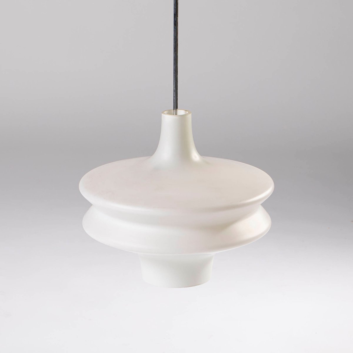 Glass pendant lamp, Valasske Mezirici, Czechoslovakia, 1960s