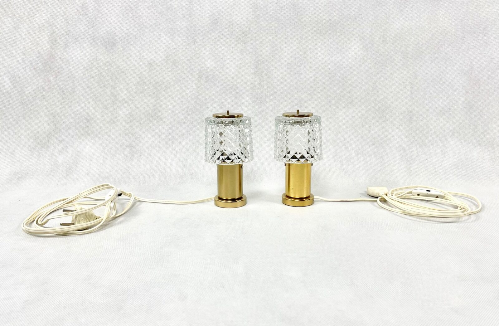 Vintage table lamps, Kamenický Šenov, Czechoslovakia, 1970s