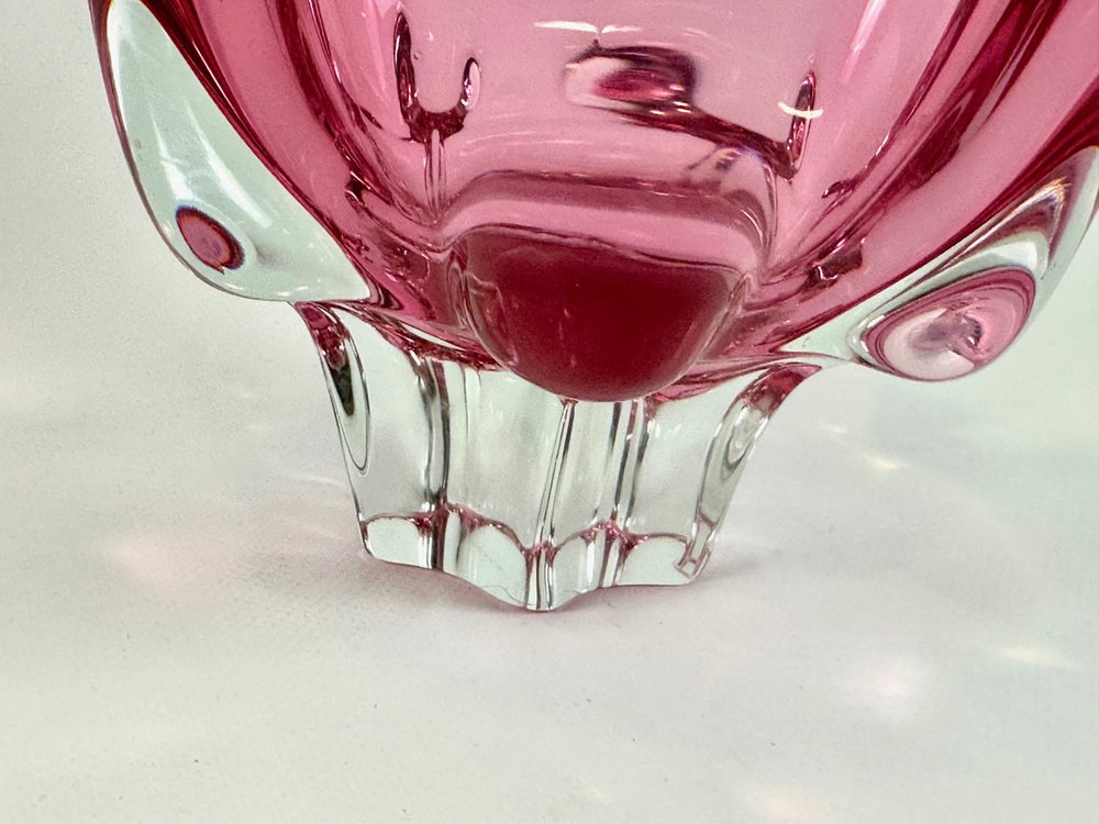 Glass bowl, designed by Josef Hospodka, Chribska, Czechoslovakia, 1960s