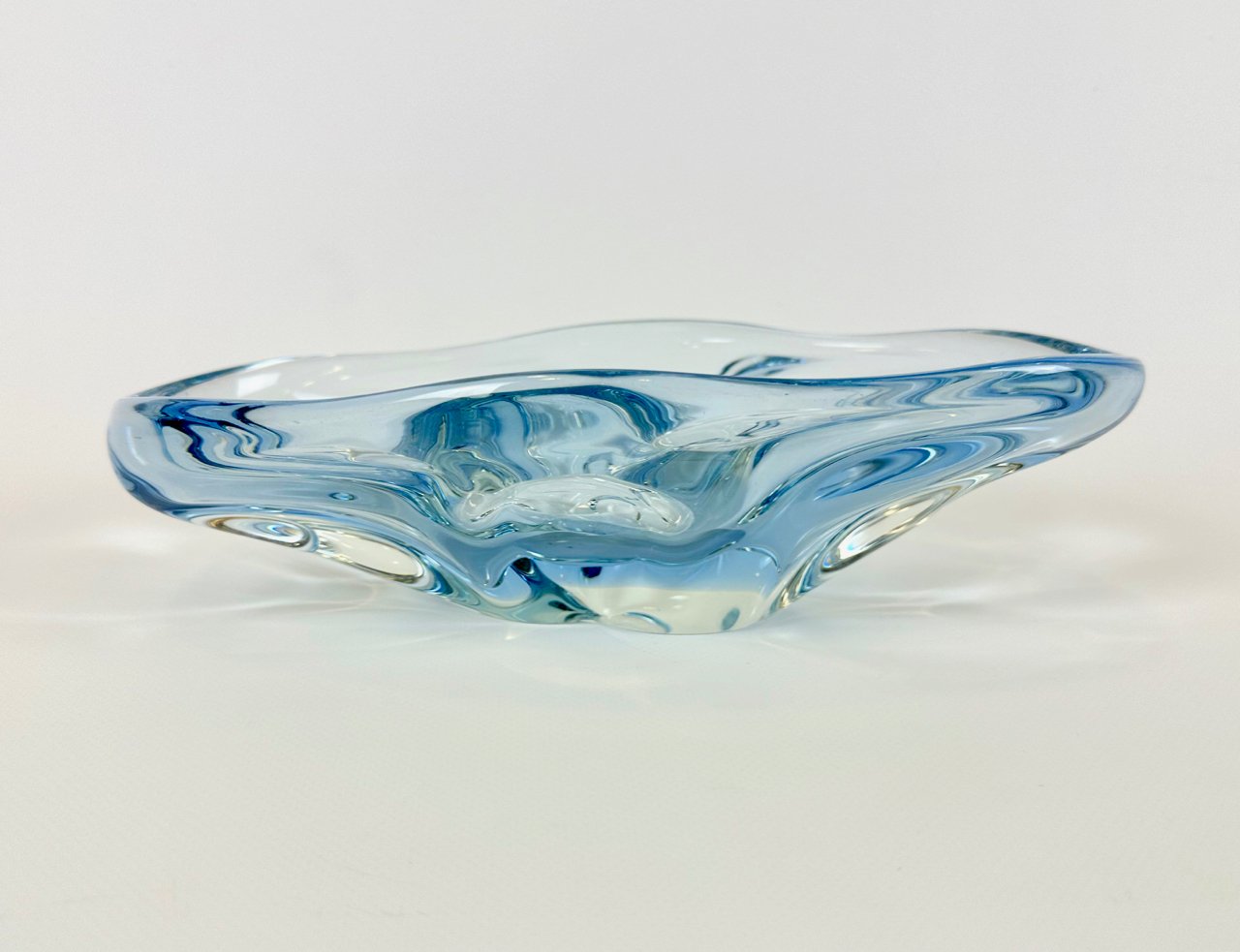 Art glass bowl, designed by Josef Hospodka, Chribska, Czechoslovakia, 1960s