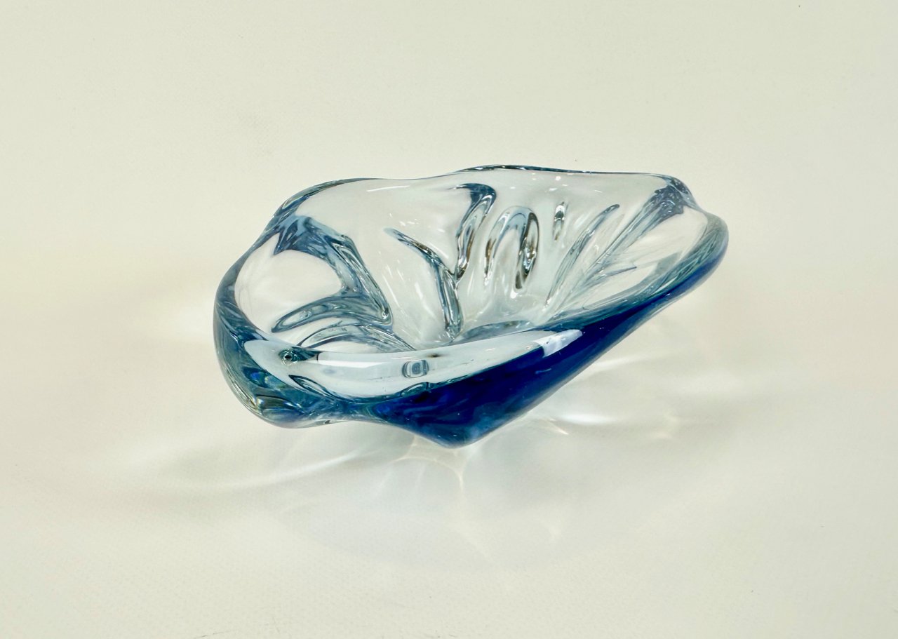Art glass bowl, designed by Josef Hospodka, Chribska, Czechoslovakia, 1960s