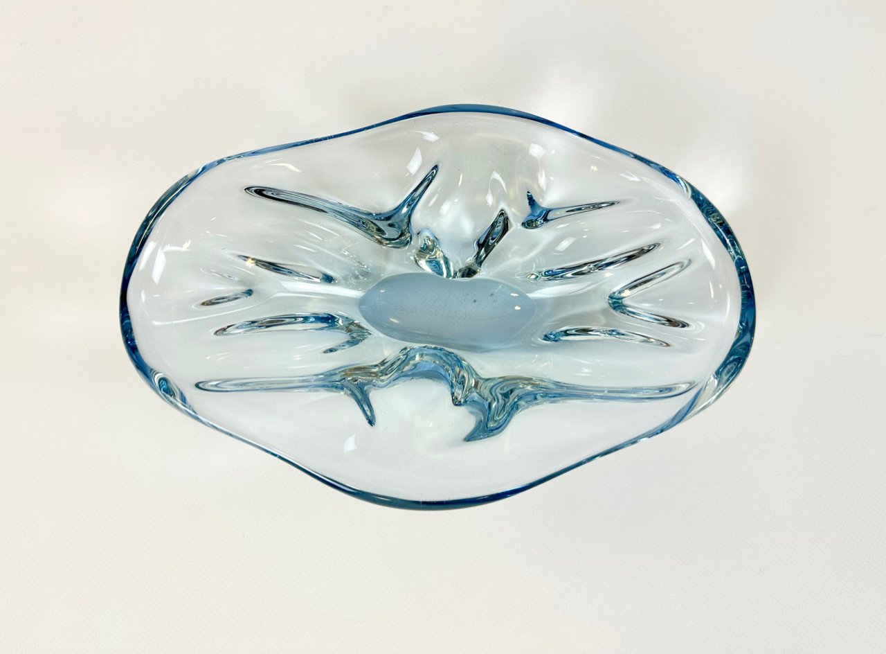 Art glass bowl, designed by Josef Hospodka, Chribska, Czechoslovakia, 1960s
