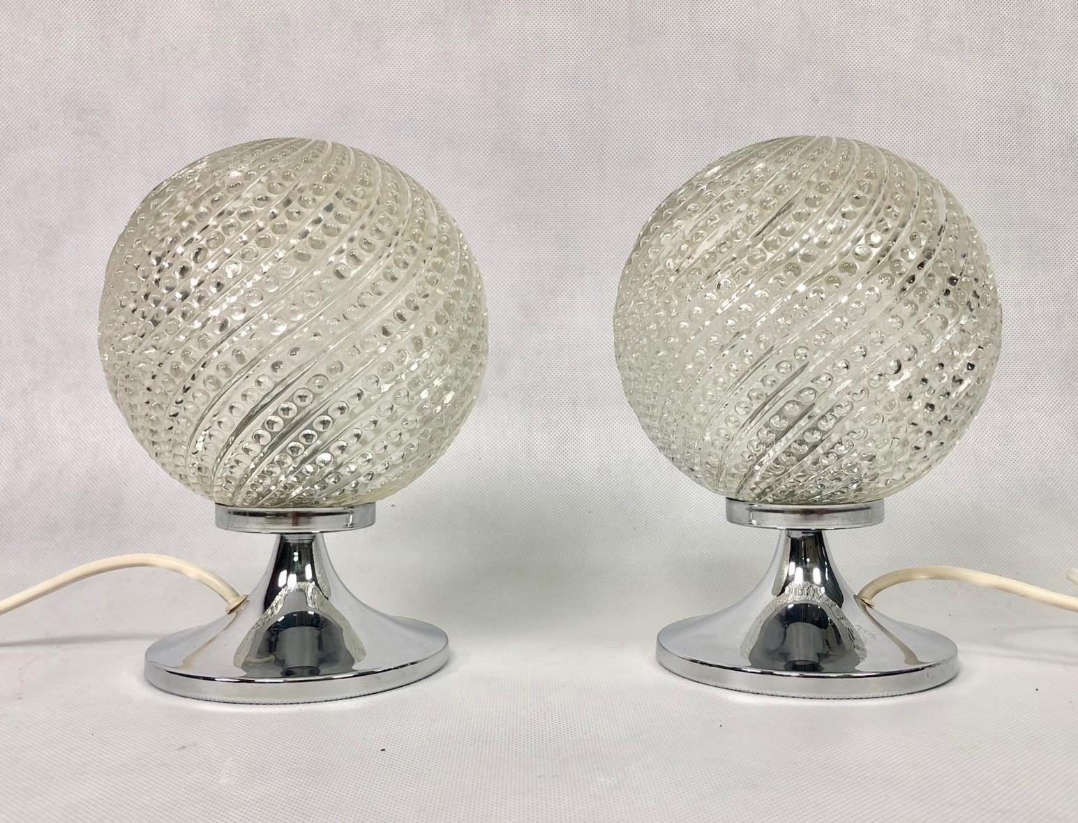 Para lamp vintage, Otto Leuchten, Niemcy, lata 70