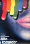 Plakat filmowy „Anna i komandor”, proj. Romuald Socha, Polska, lata 70