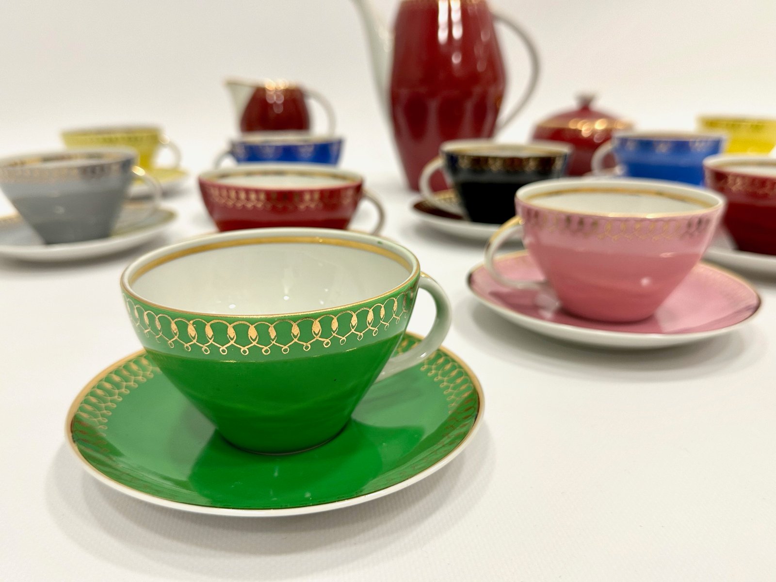 Coffee service for 12 people, designed by Wincenty Potacki, ZPS Karolina, Poland, 1960s
