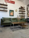 Vintage leather sofa, Denmark, 1960s/70s