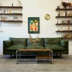 Vintage leather sofa, Denmark, 1960s/70s