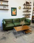 Vintage leather sofa, Denmark, 1960s/70s