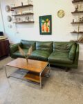 Vintage leather sofa, Denmark, 1960s/70s