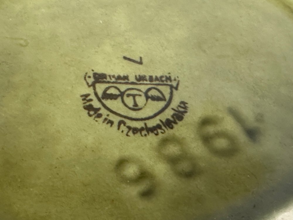 Szkliwiona misa, Ditmar Urbach, Czechosłowacja, lata 80