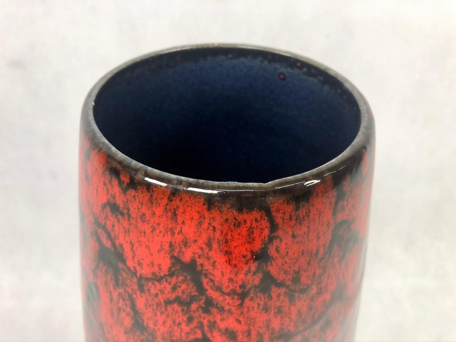 Szkliwiony wazon ceramiczny vintage, Scheurich, Niemcy, lata 70
